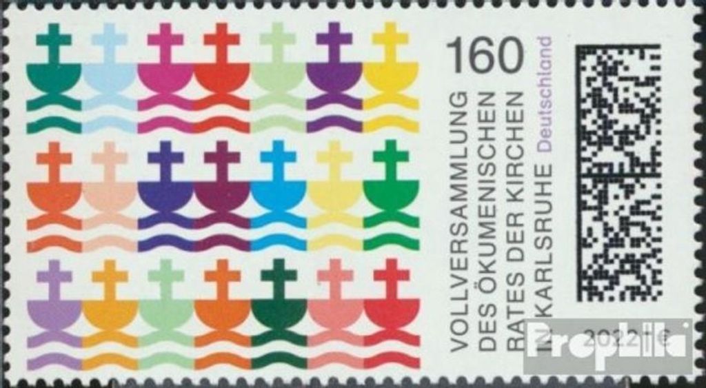 Briefmarken BRD 2022 Mi 3710 gestempelt Ökumenischer Rat der Kirchen