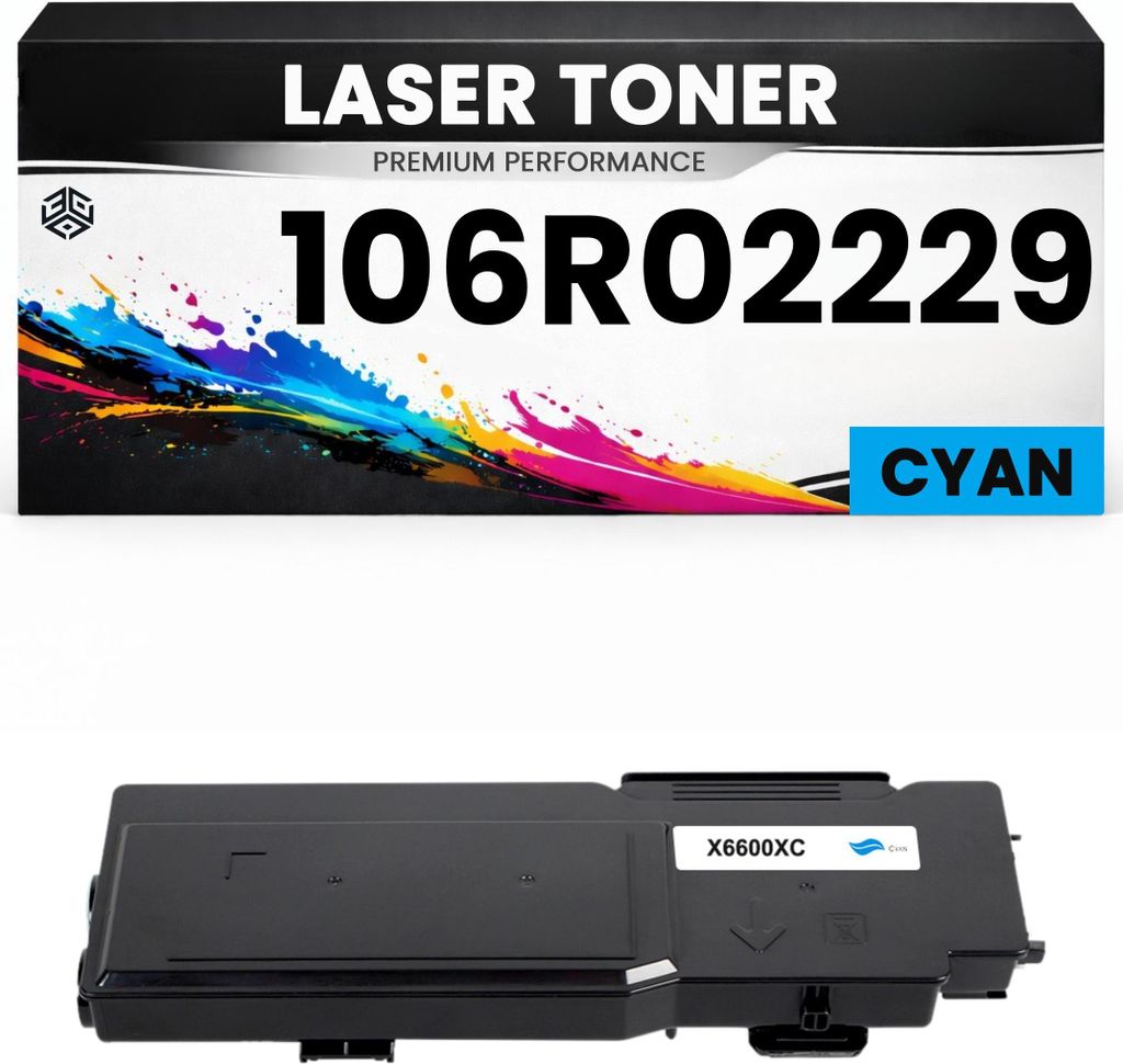 XXL Toner kits kompatibel für Xerox 106R02229 Phaser C6600/Workcenter 6605 in Cyan