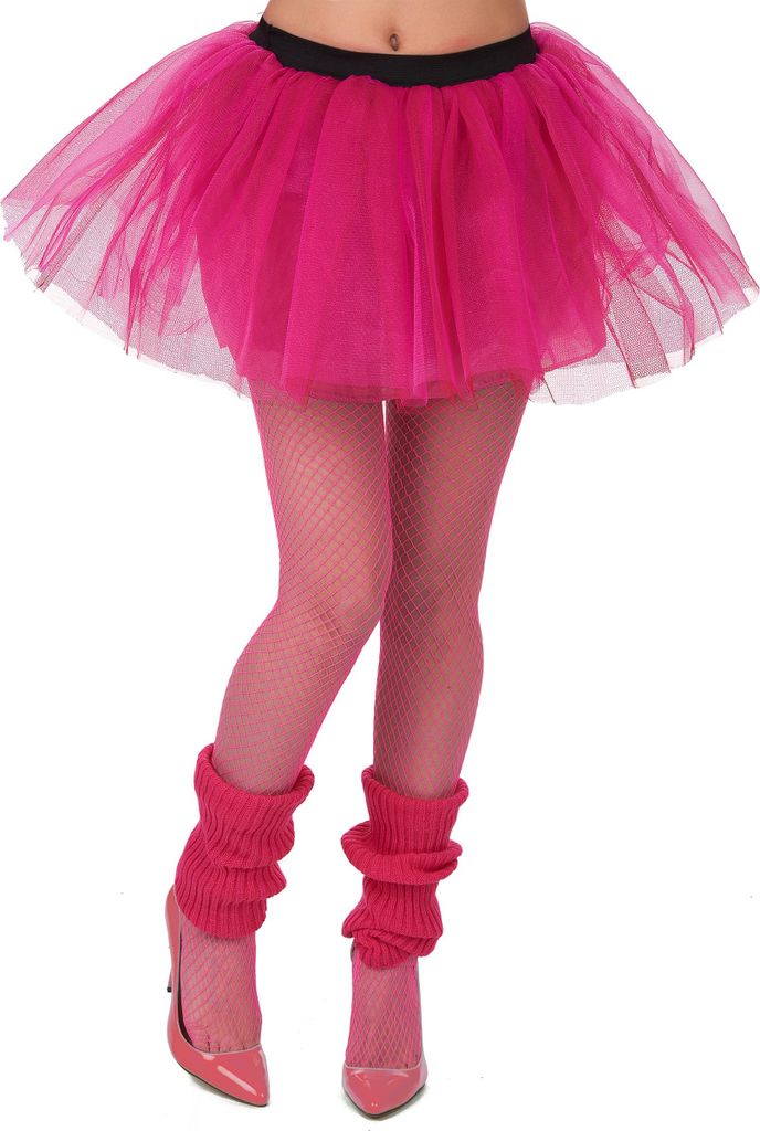 Tutu Tüll-Rock neonrosa - Einheitsgröße Produktbild 