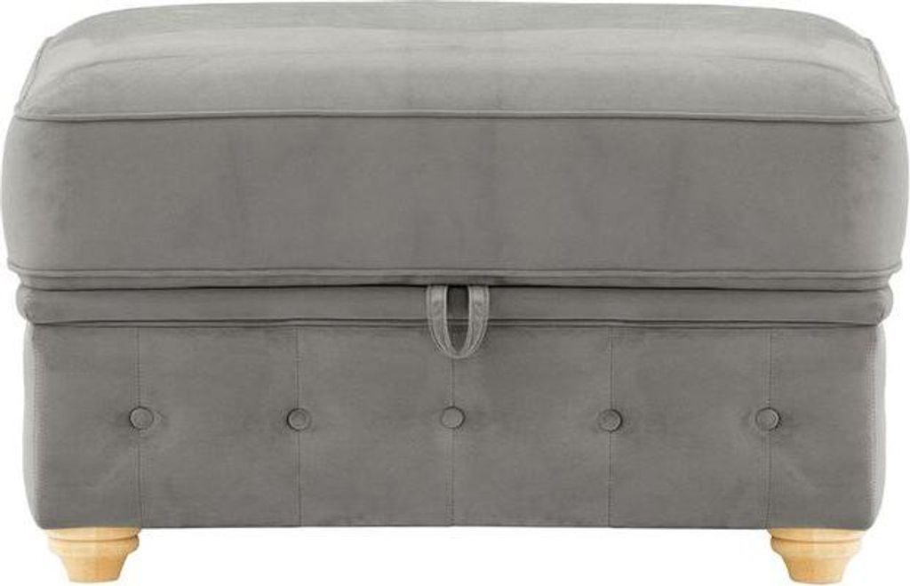 Chesterfield Borneo Aufbewahrungshocker-Velluto 17-like oak