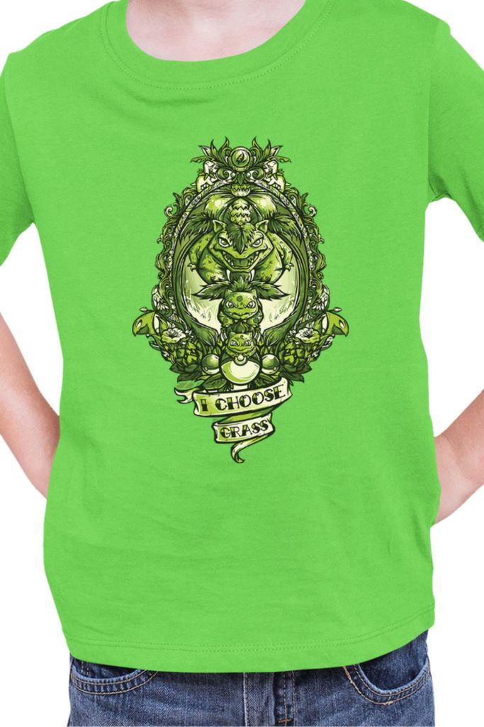 Kinder T-Shirt Japan Manga Anime Comics Pokemon 028, / Lime