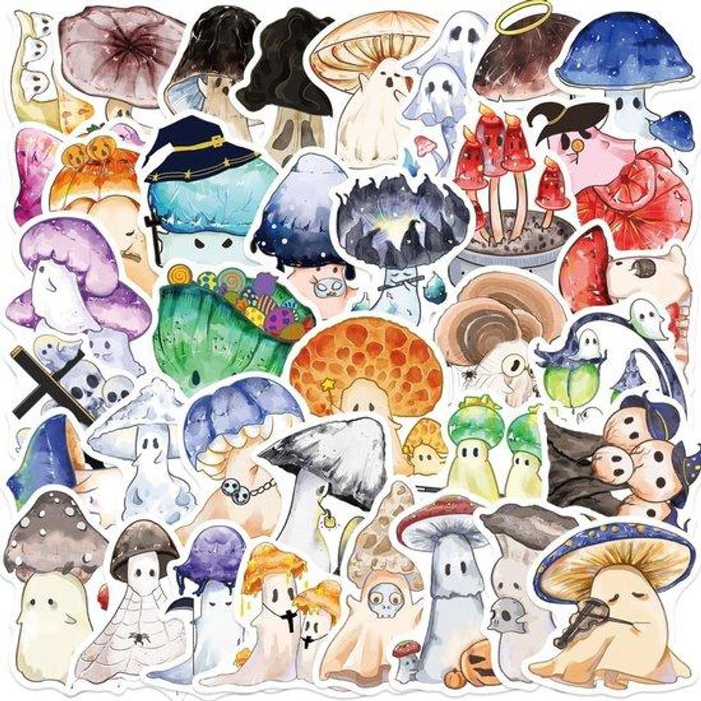 Unikat-Vinyl-Accessoires für Objekte - 50 einzigartige Designs - 5-6 cm - Farbenprächtig.
