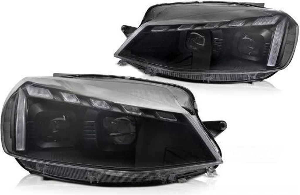 VOLL LED Scheinwerfer Tagfahrlicht passend für VW Golf 7.5 VII Facelift Bj.17-20 Schwarz