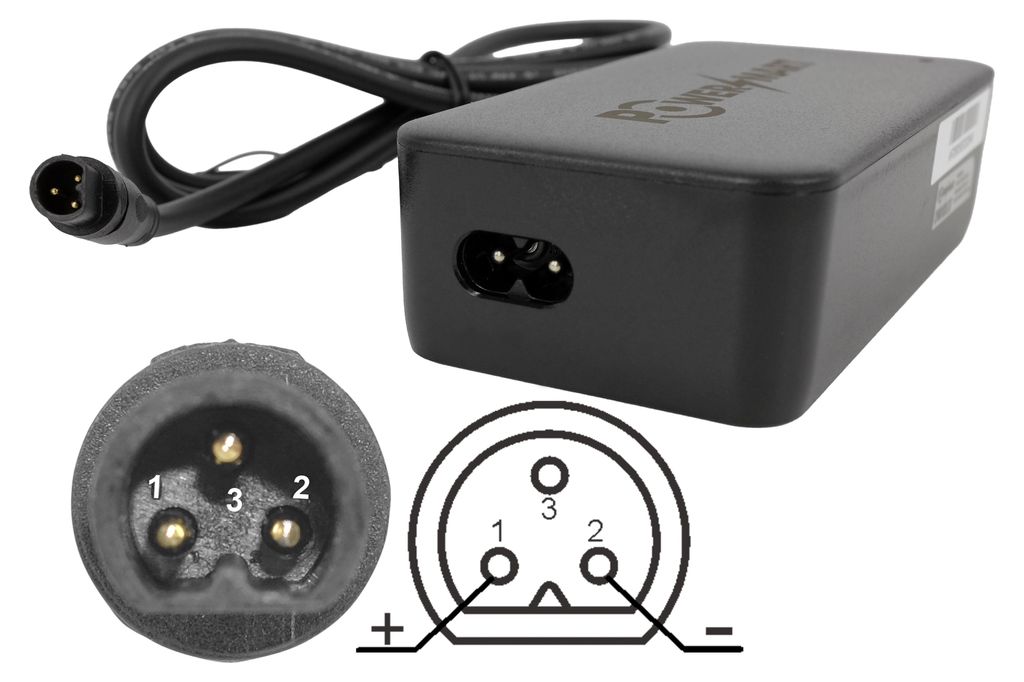 PowerSmart 42V 2A oplader voor elektrische fietsen, Productafbeelding 