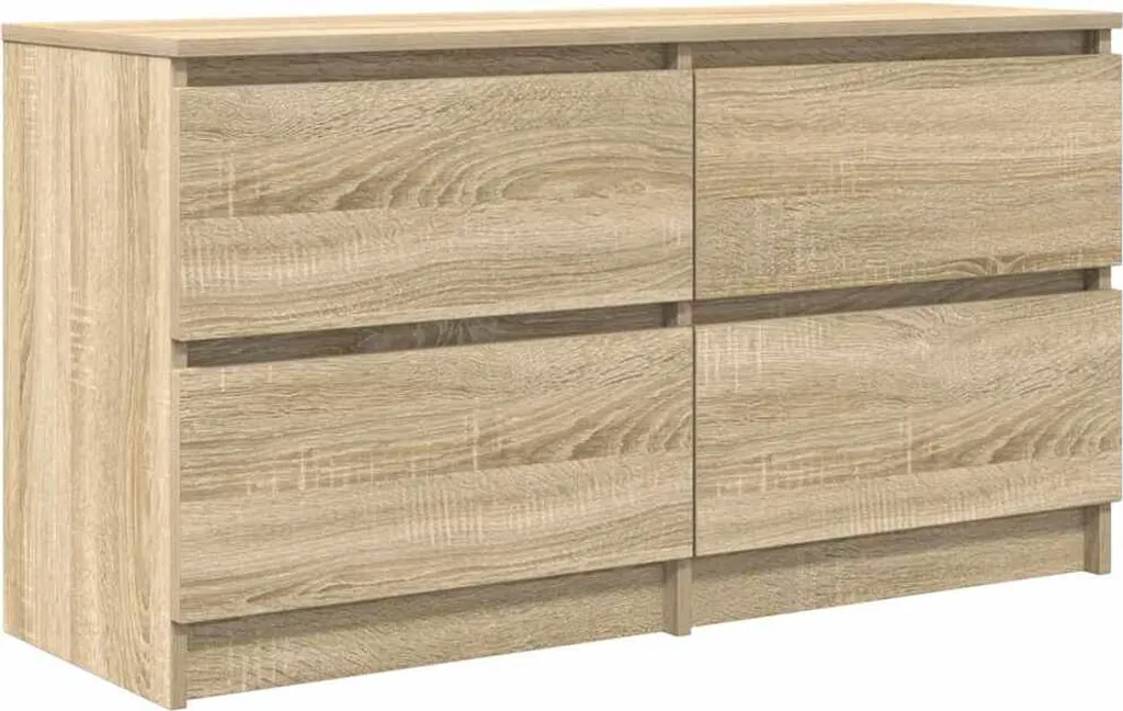 Mobile TV rovere Sonoma 100x35x54 cm materiale a base di legno