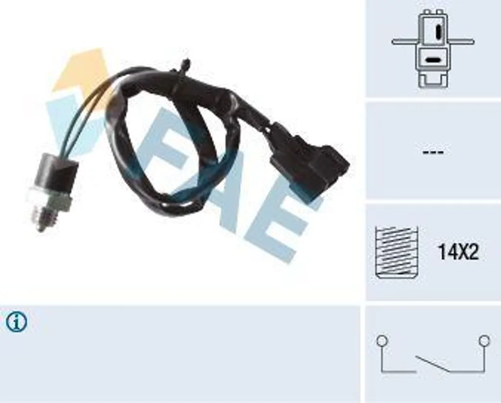 Interruttore Cambio Retromarcia FAE 40985 per Mazda - Ricambio 40217640A