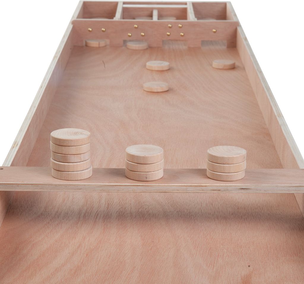 shuffleboard aus Holz 200 x 41 x 7,5 cm Holz 30 Scheiben Produktbild 3