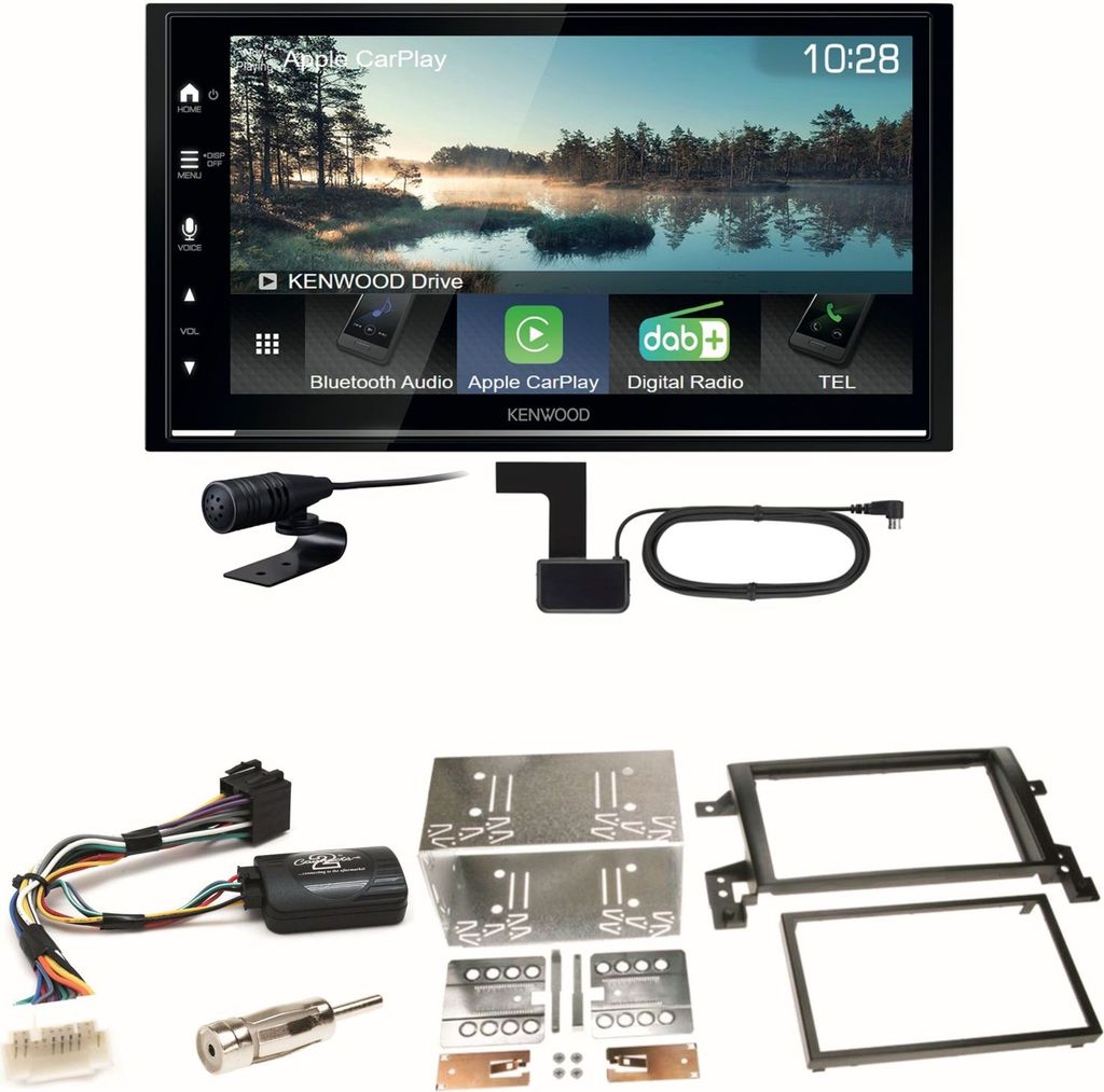 Kenwood DMX7722DABS Android Auto CarPlay Einbauset für Suzuki Grand Vitara JT