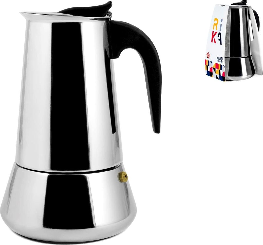 Home Rika Edelstahl Kaffeemaschine, Induktion, 9 Tassen
