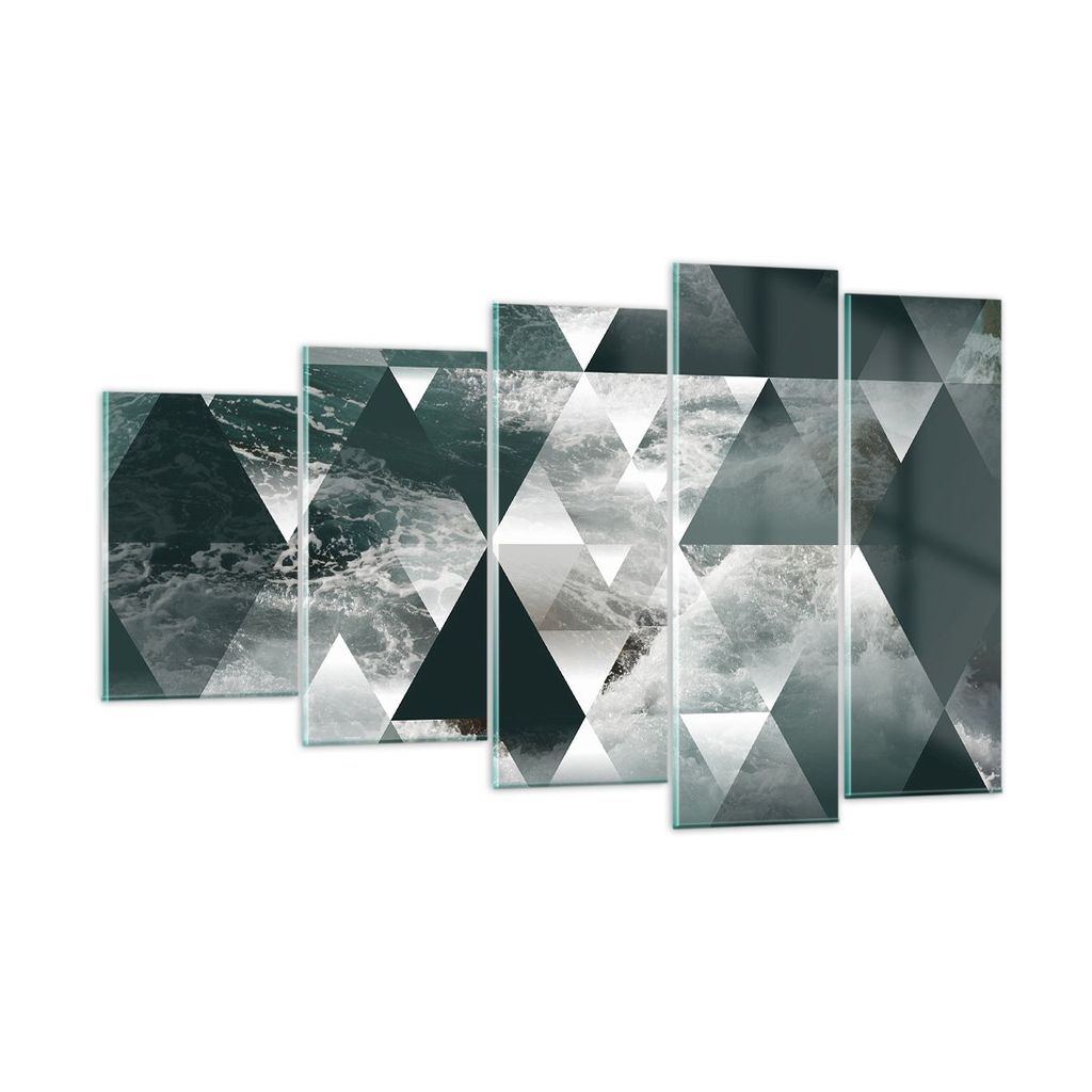 Bilder auf glas - Abstraktion modern - 100x60cm - Glasbilder - Wandbilder - Kunstdruck - zum Aufhängen bereit - Wanddekoration aus Glas - Glas Bil...