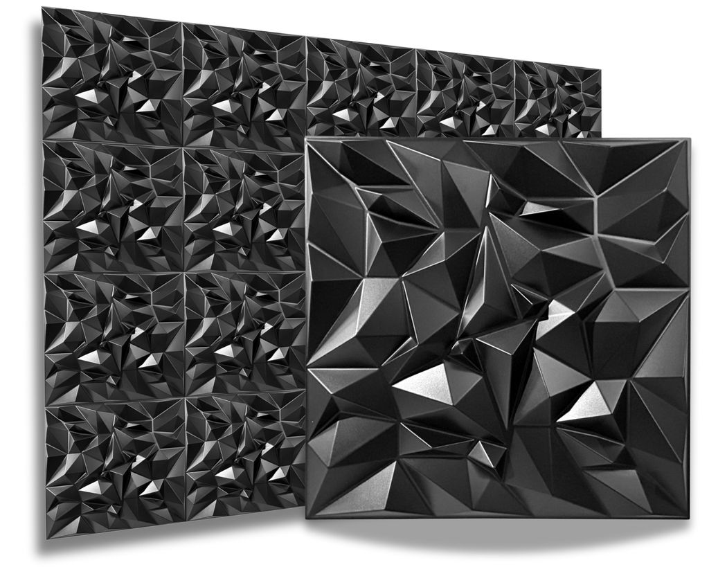 Kunststoff 3D Wandpaneele Wanddeko Wandverkleidung Produktbild 