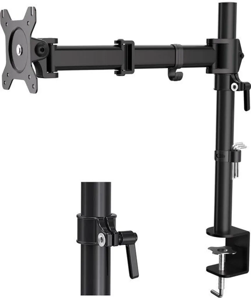 Bras de Moniteur Articulé et Orientable - Support de Table Ergonomique VESA