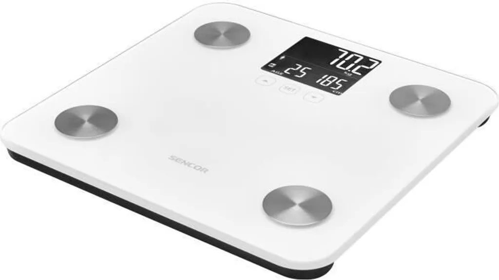 Pèse-personne pour Suivi de Poids SENCOR SBS 6025WH - Écran LCD Clair