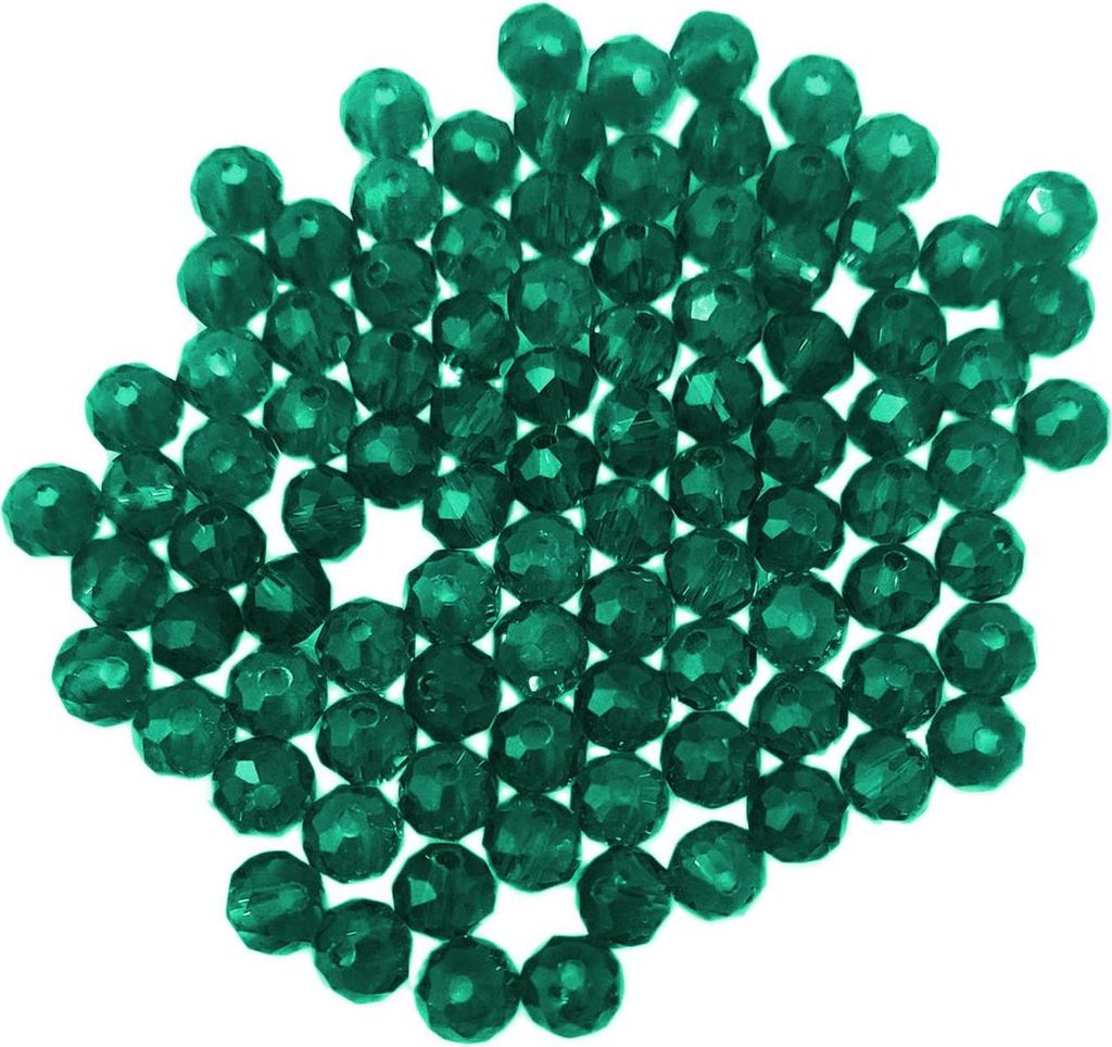 Glasperlen - Typ 'Facettiert' - 160 Stück - 3 mm - Türkis Obrázek produktu 