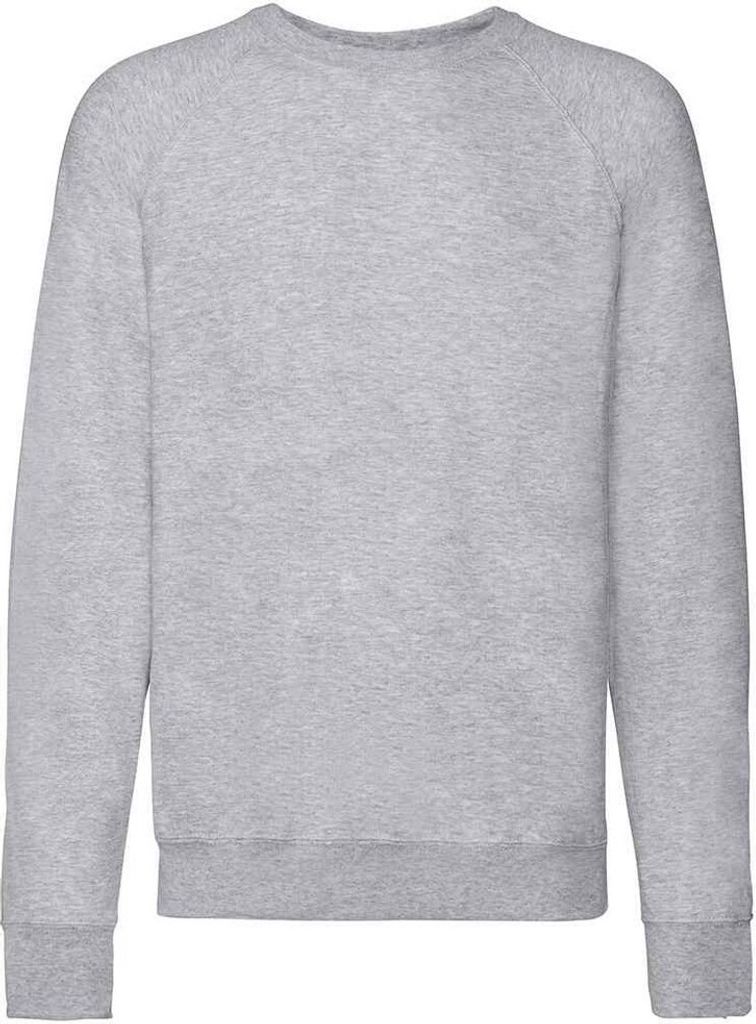 Fruit of the Loom - Sweatshirt für Herren/Damen Uni Raglanärmel PC5832 (XXL) (Grau meliert)