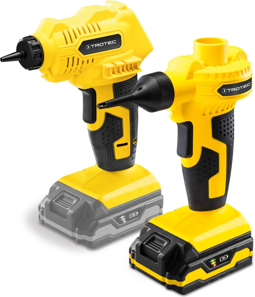 TROTEC Akku-Kompressor PCPS 11-20V & Akku-Luftpumpe PCPS 12-20V 70m³/ h Pumpvolume Planschbecken, Schlauchboote, Luftmatratzen, Aufblasbetten
