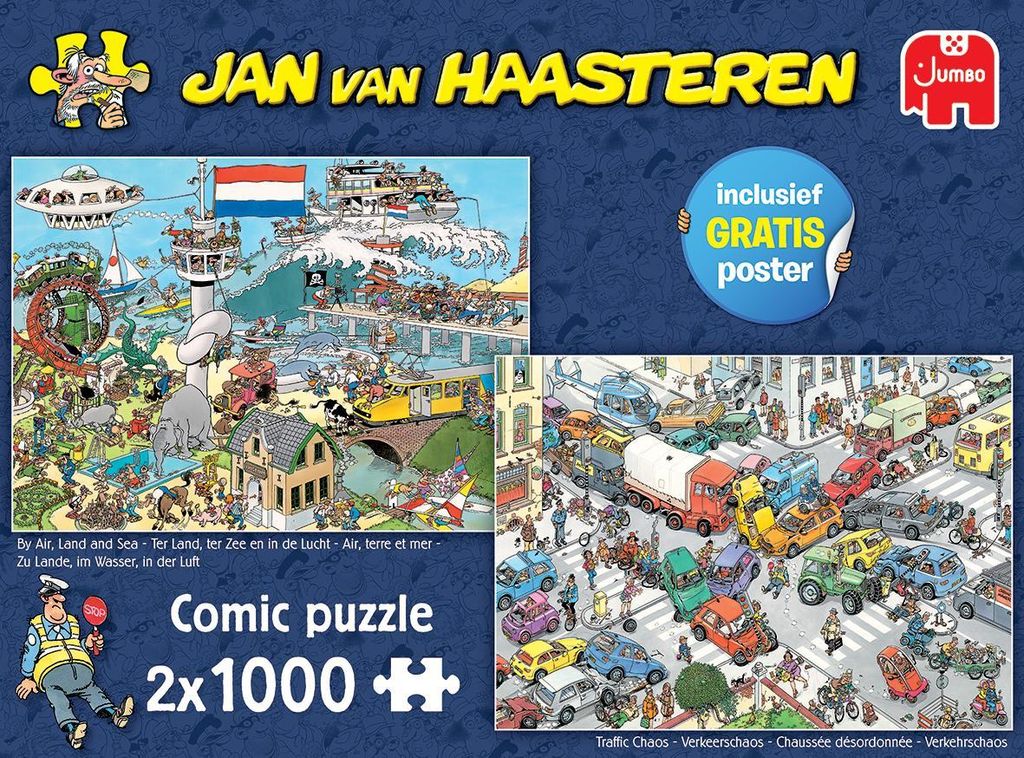 Jan van Haasteren - Verkehrschaos & Zu Luft, Land und See - Produktbild 