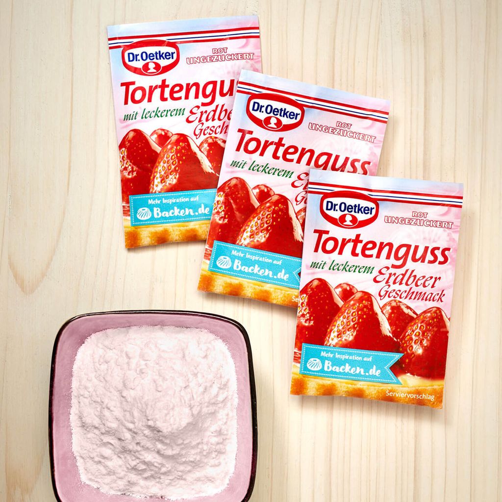 Dr. Oetker poleva na tortu červená s lahodnou jahodovou Obrázok produktu 