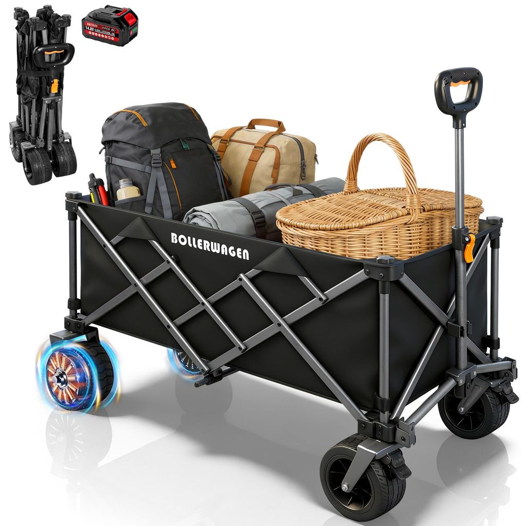 Elektro Bollerwagen 3-Gänge, 280L, Last 80KG, Kompatibel Produktbild 