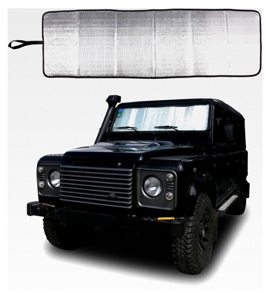 Sonnenschutz für die Windschutzscheibe für Land Rover Defender 90 110 2004-2018, faltbare reflektierende Sonnenblende
