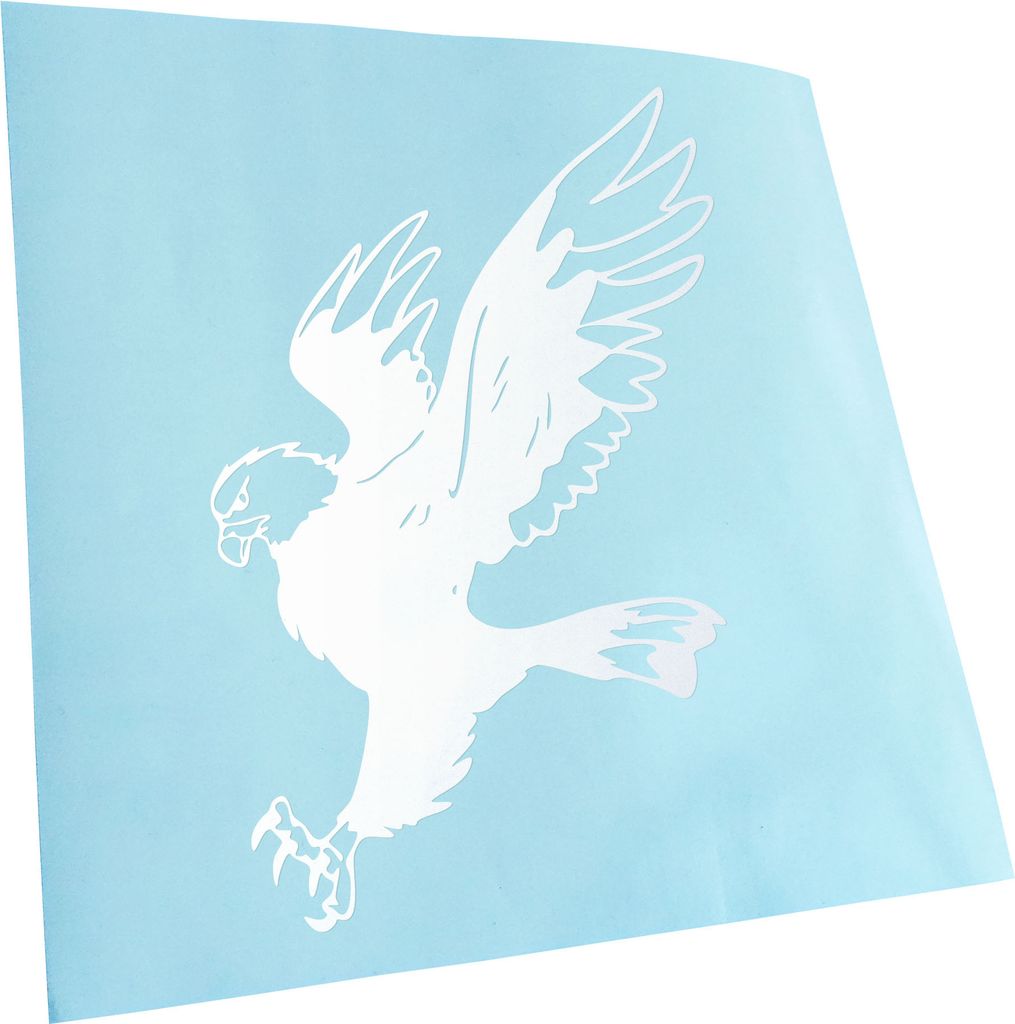 hauptsachebeklebt Kiwistar - Autoaufkleber - Adler - Eagle - Flug - Hawk - Western Heckscheibe - Aufkleber für Auto Kfz Fahrrad, LKW, Truck Mofa