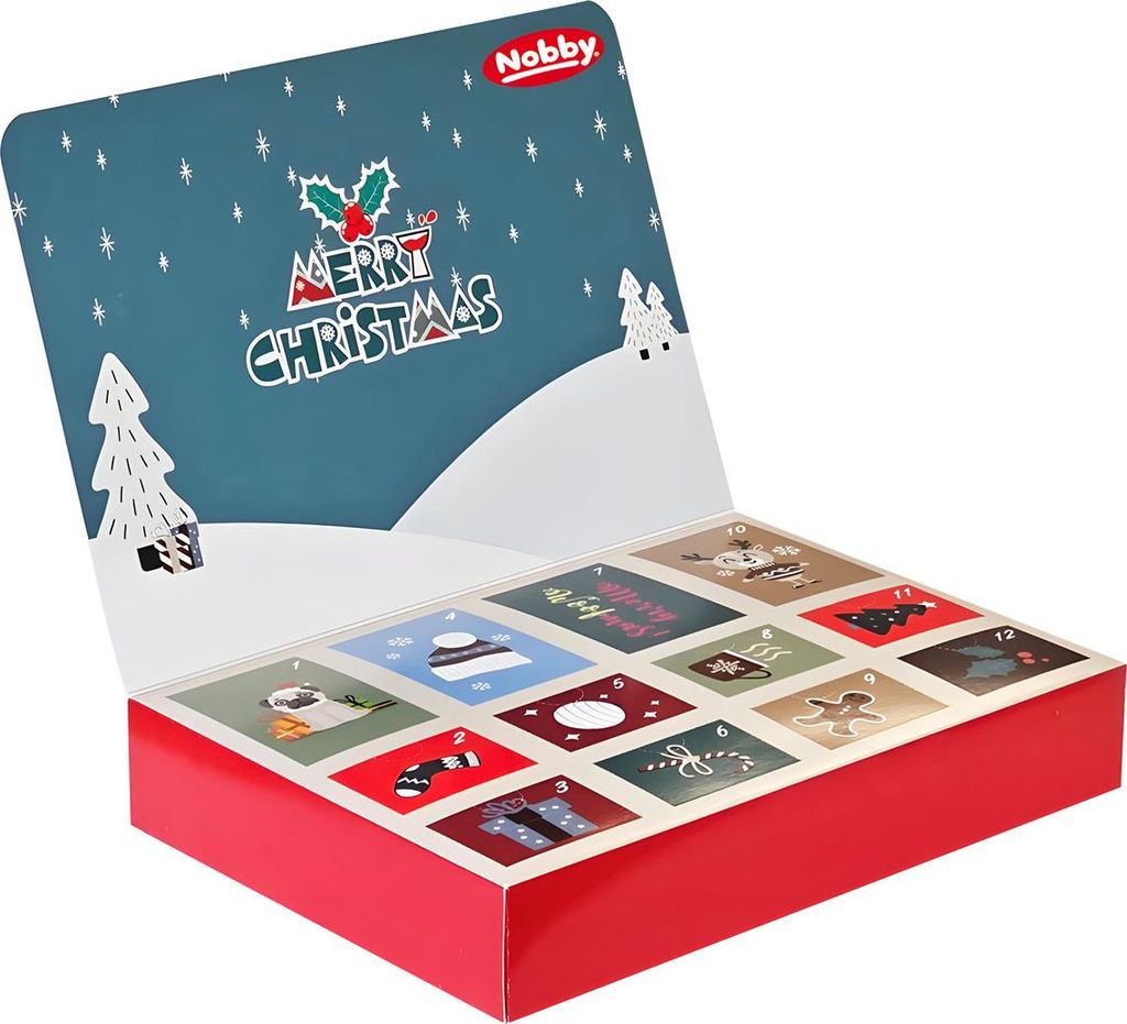 Nobby Xmas Hunde-Spielzeug Geschenkebox - 12 Stück