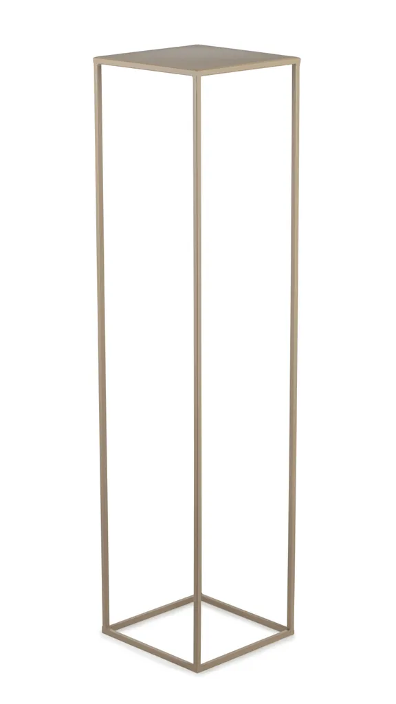 Support plantes haut métal beige : gagnez de la place avec style