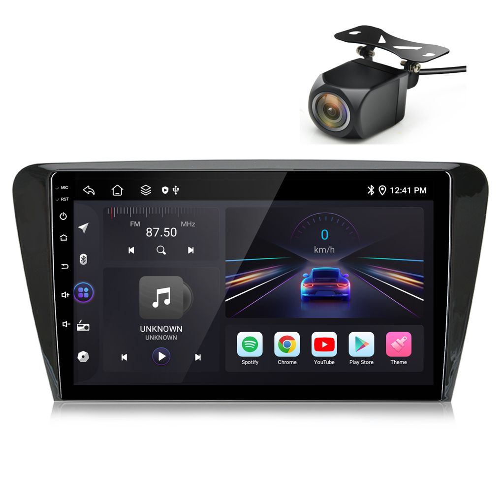 10'' Navigation Autoradio GPS Android13 DAB+ BT 1+32GB carplay für skoda Octavia 2013-2018 mirror wifi SWC