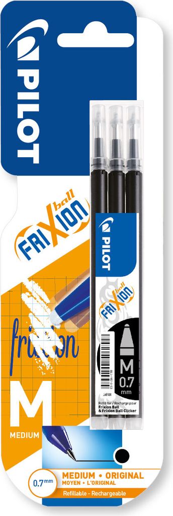 Pilot FriXion Point, Schwarz, Schwarz, 0,7 mm, 3 Stück(e) Produktbild 