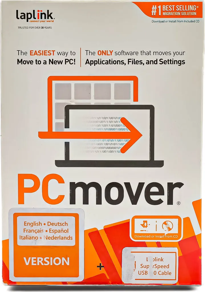 Migration PC sans perte de données via PCmover Professional 11 Laplink