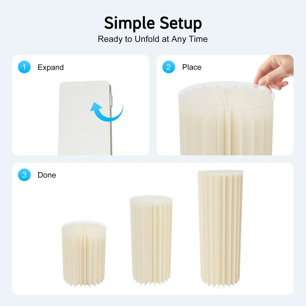 Étagère à plantes pliable blanche - Support fleurs moderne pour balcon