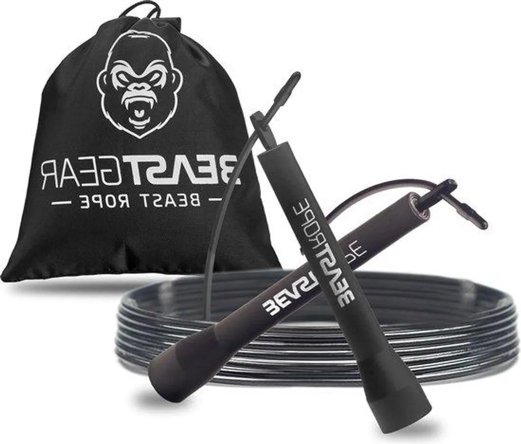 Corde à sauter lestée 500g pour cardio training et musculation légère