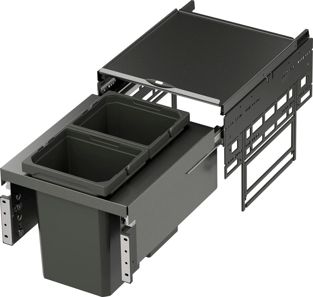 VS ENVI Space Abfalltrennsystem KB 400 mm 2 x 10 Liter Lava