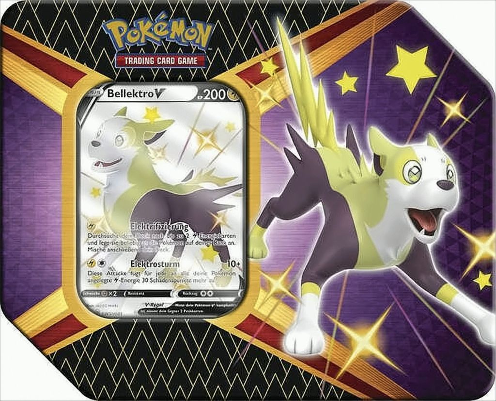 Pokemon Sammelkarten SWSH 4.5 Tin Box 'Glänzendes Produktbild 
