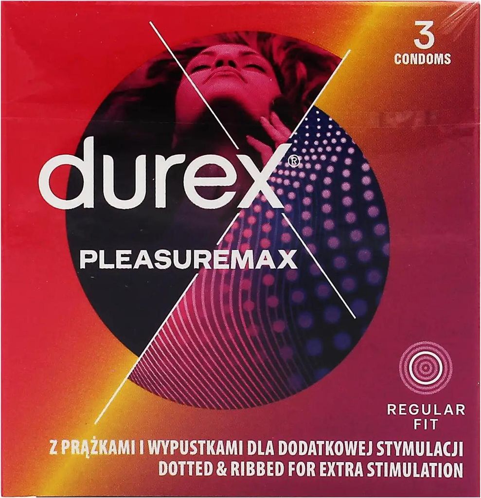 Preservativi Durex Pleasuremax 3 pz Immagine del prodotto 