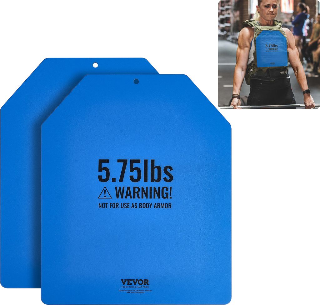 Záťažové dosky na vestu VEVOR 2,6 kg x 2 ks. Prémiové Obrázok produktu 