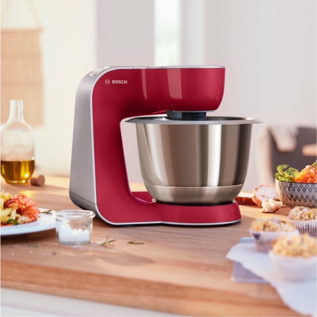 BOSCH Küchenmaschine MUM58720 1000Watt Edelstahl/rot Produktbild 14