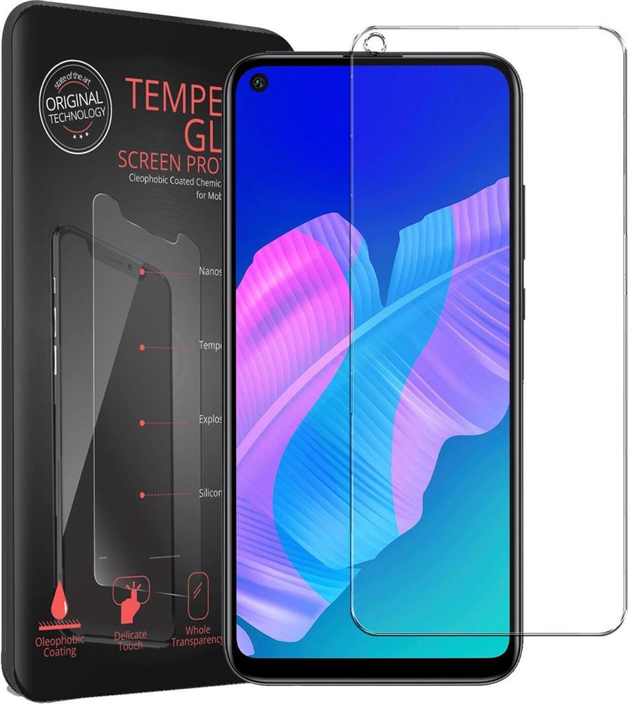 2x Conie Glasfolie für Huawei P40 Lite E Displayschutz Folie Panzer Glas Premium Schutzfolie Set Blasenfrei