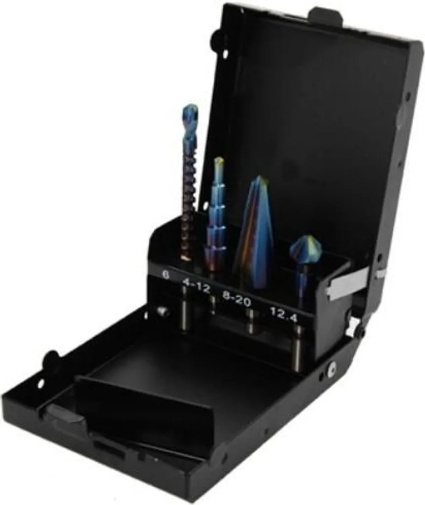 Set di 4 Punte Professionali HSS-G | Acciaio Rettificato DIN 338