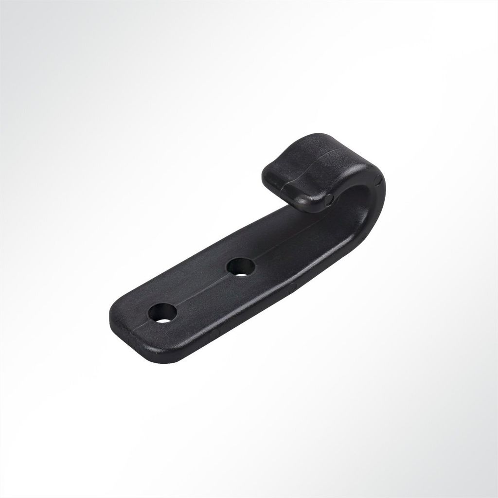 Lysel Kunststoff Planenhaken offen, (BxL) 19.50x60mm in Schwarz (10 Stück)