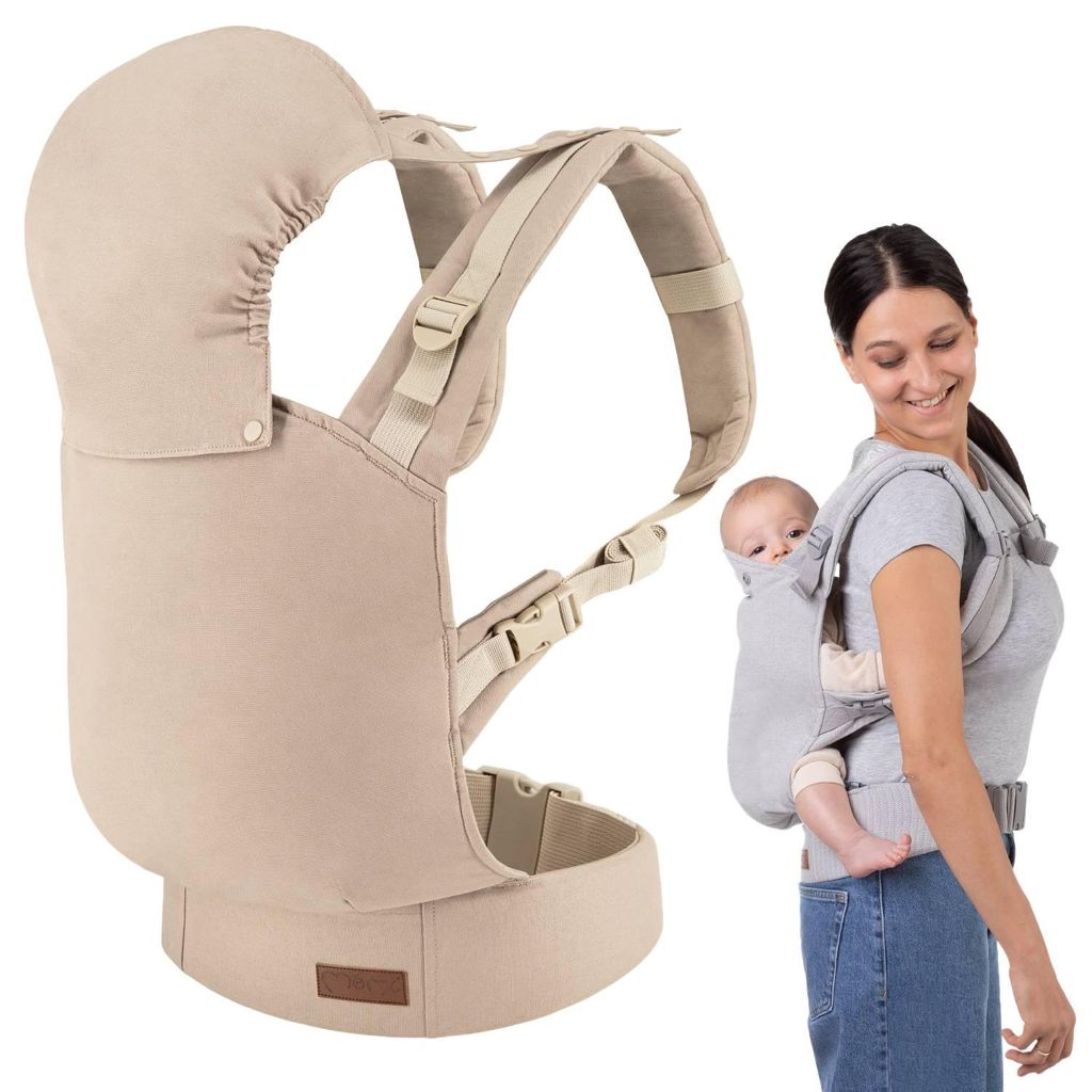 Porte-bébé ergonomique MoMi COLLET beige Image du produit 
