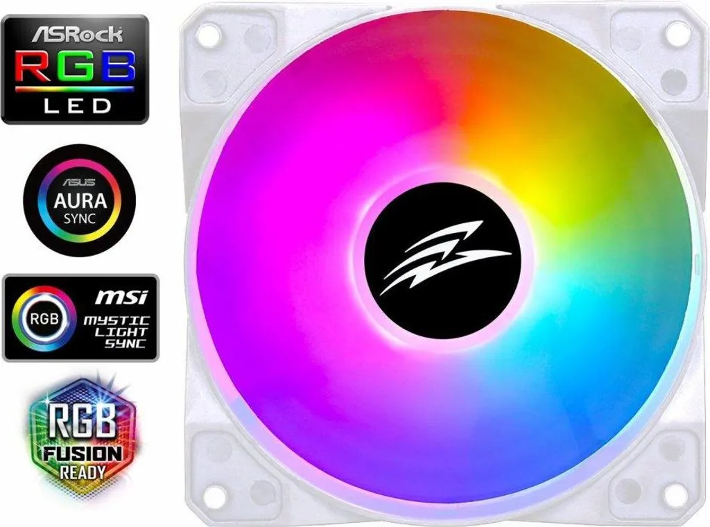 Ventola PC Bianca EVOLVEO 12FMW 120mm ARGB Master - Disponibile Ora