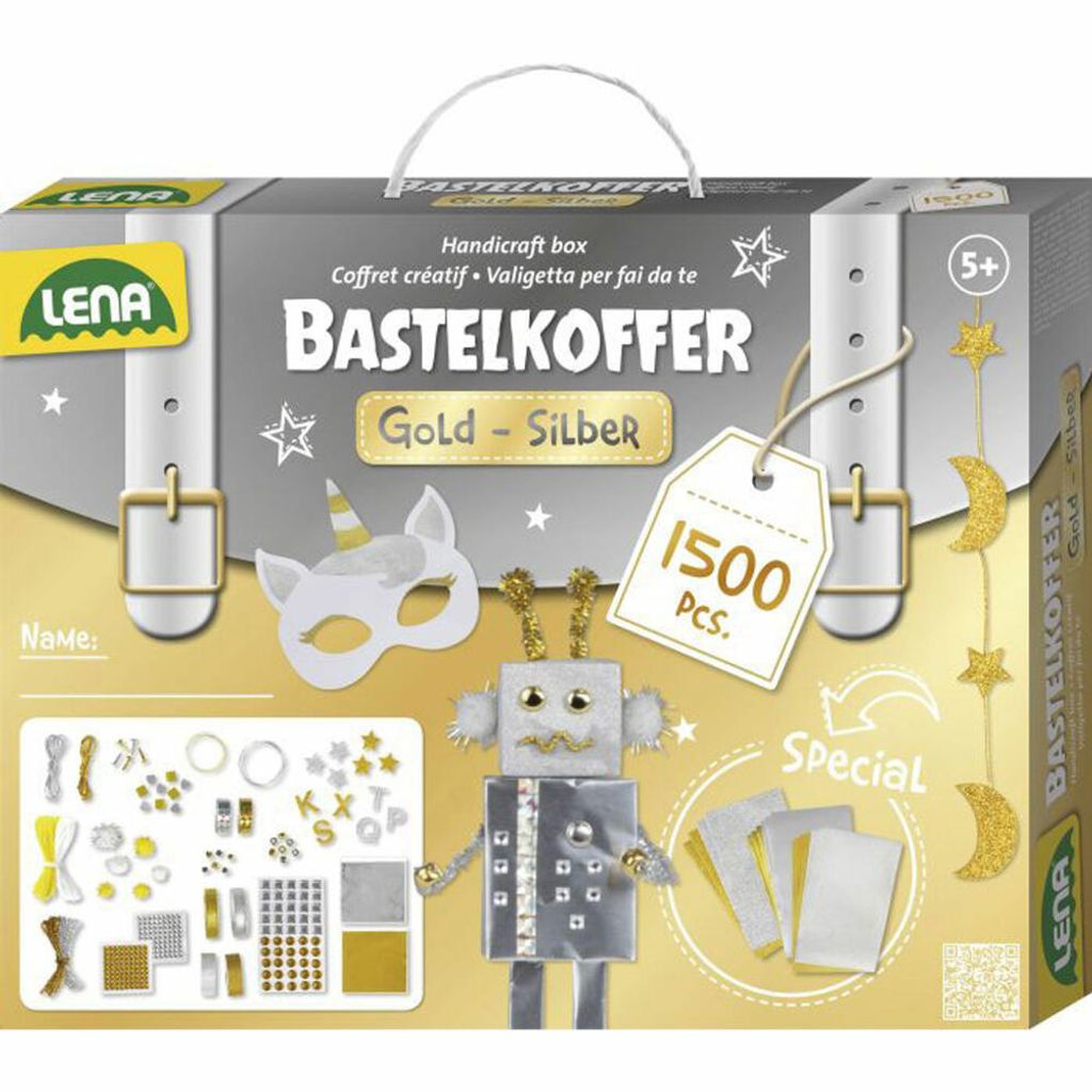 LENA |Simm Bastelkoffer Gold & Silber