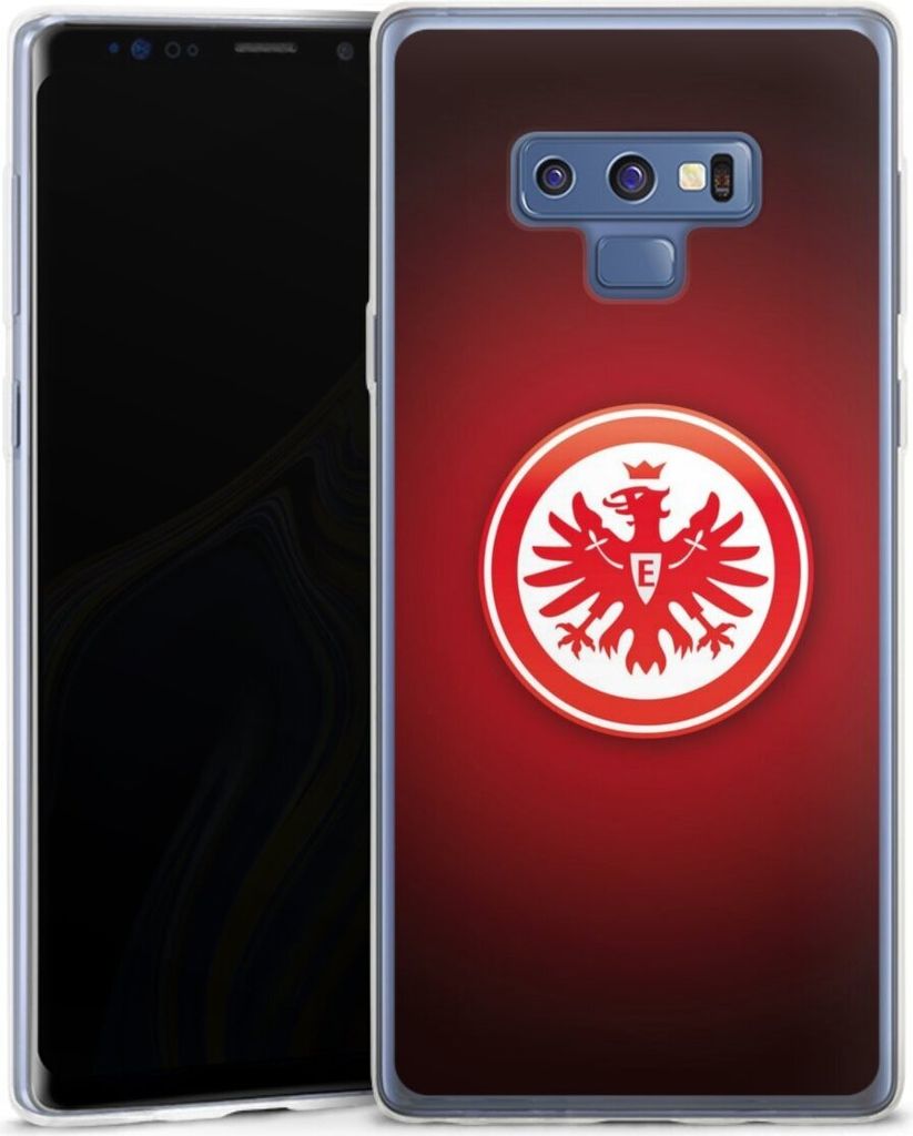 DeinDesign Slim Hülle für Samsung Galaxy Note 9 Silikon Case Ultra Dünn Handyhülle Eintracht Frankfurt Offizielles Lizenzprodukt Wappen