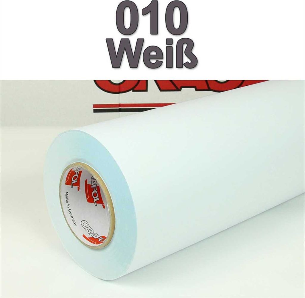 (5,68€/m²) Oracal® Möbelfolie 010 Weiß Matt 31,5 cm Breite Produktbild 