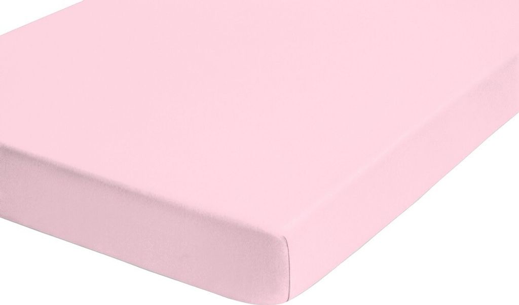 biberna Jersey-Elastic-Spannbetttuch 0077866 color: rose, size: 1x 180x200 cm - 200x220 cm