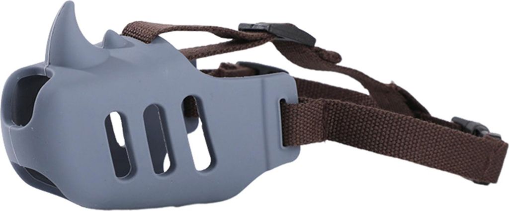 Bequemer, verstellbarer Maulkorb für Hunde mit Slow Feeder Pad, verhindert Beißen, Kauen und Lecken, einfach zu verwendender Maulkorb für Hunde