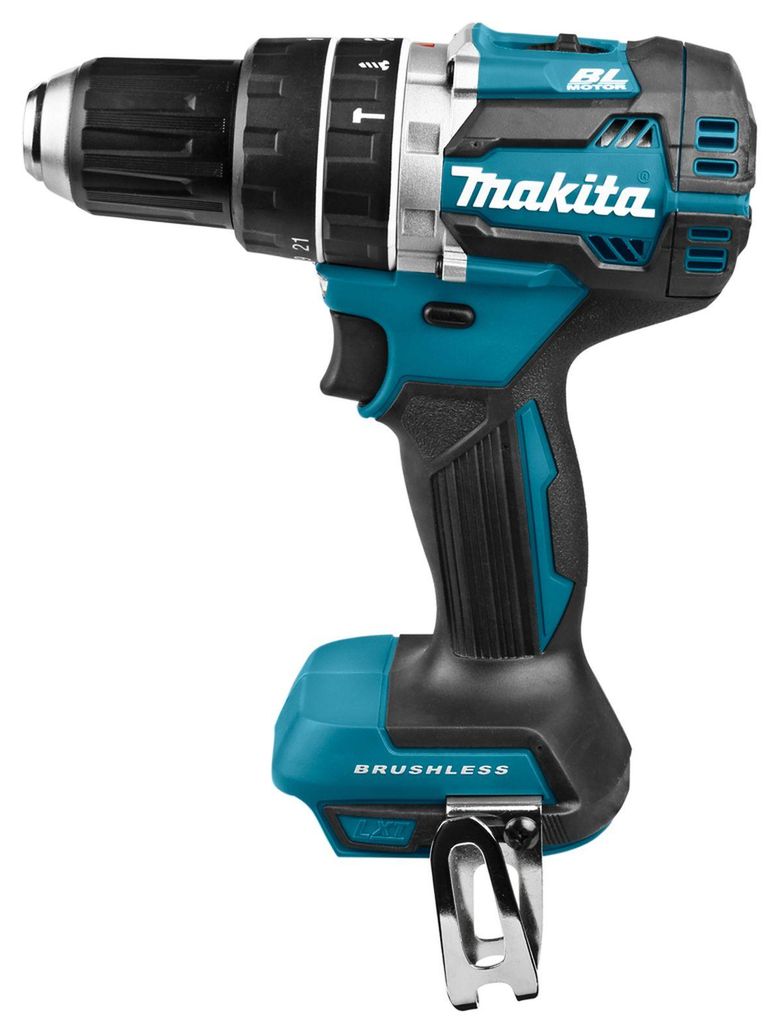 Makita DHP484ZJ, Wiertarka pistoletowa, Zamek centralny, Zdjęcie produktu 