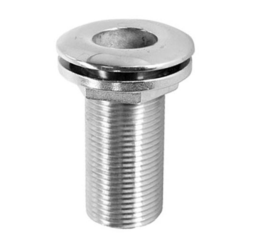 Borddurchlass mit Gewinde, 3/8", Edelstahl A4