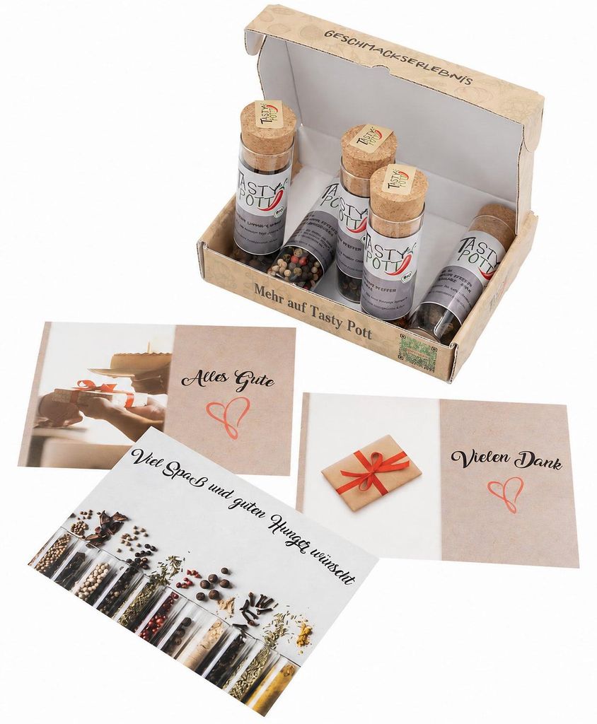 Tasty Pott Dank Box "Alles Gute" - Jeweils 5 Gewürze Produktbild 